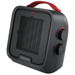 Aquecedor Elétrico de Cerâmica para Espaços Pequenos 900W 1500W 110V Honeywell HEC210B Preto