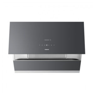 Coifa de embutir ou parede 91cm Robam cinza aço inox 304 vidro motor BLDC 1400 CFM controle por gestos 9 velocidades 110V