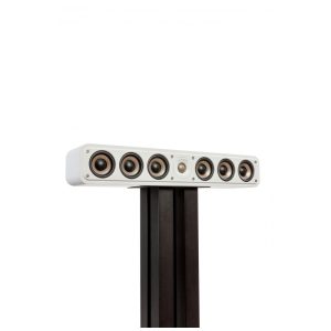 Caixa central slim Polk Signature Elite ES35 branca 150W com 6 woofers 76 cm e tweeter 25 cm para home theater