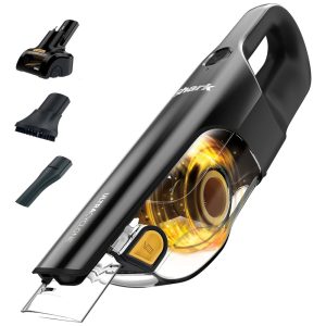 Aspirador de Pó Automotivo Portátil e Recarregável Bateria 2200 mAh SHARK Preto