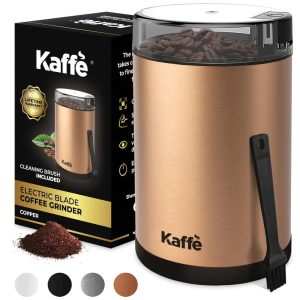 e Moedor de Café e Grãos Elétrico Profissional 88g Aço Inoxidável 110v KAFFè KF2030 Dourado