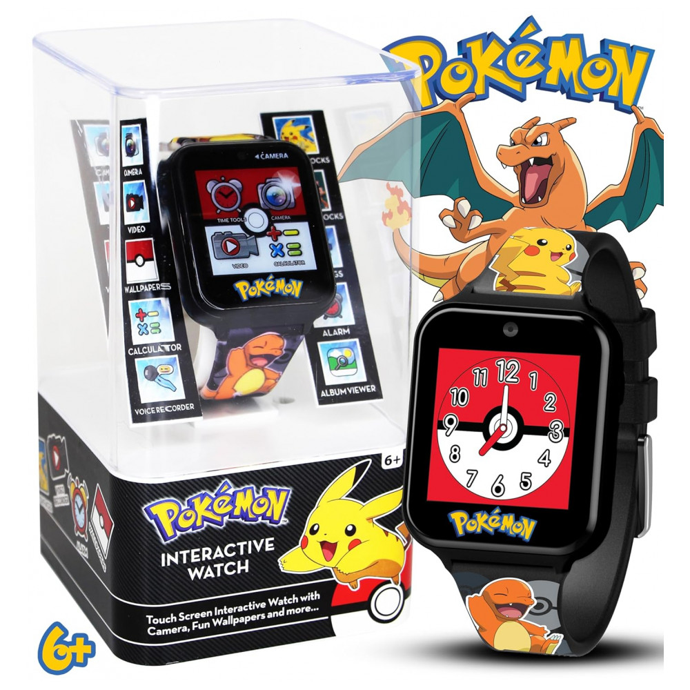 Relógio Smartwatch Infantil Pokémon Pikachu Interativo com Tela Touch Câmera e Pedômetro - Imagem 2