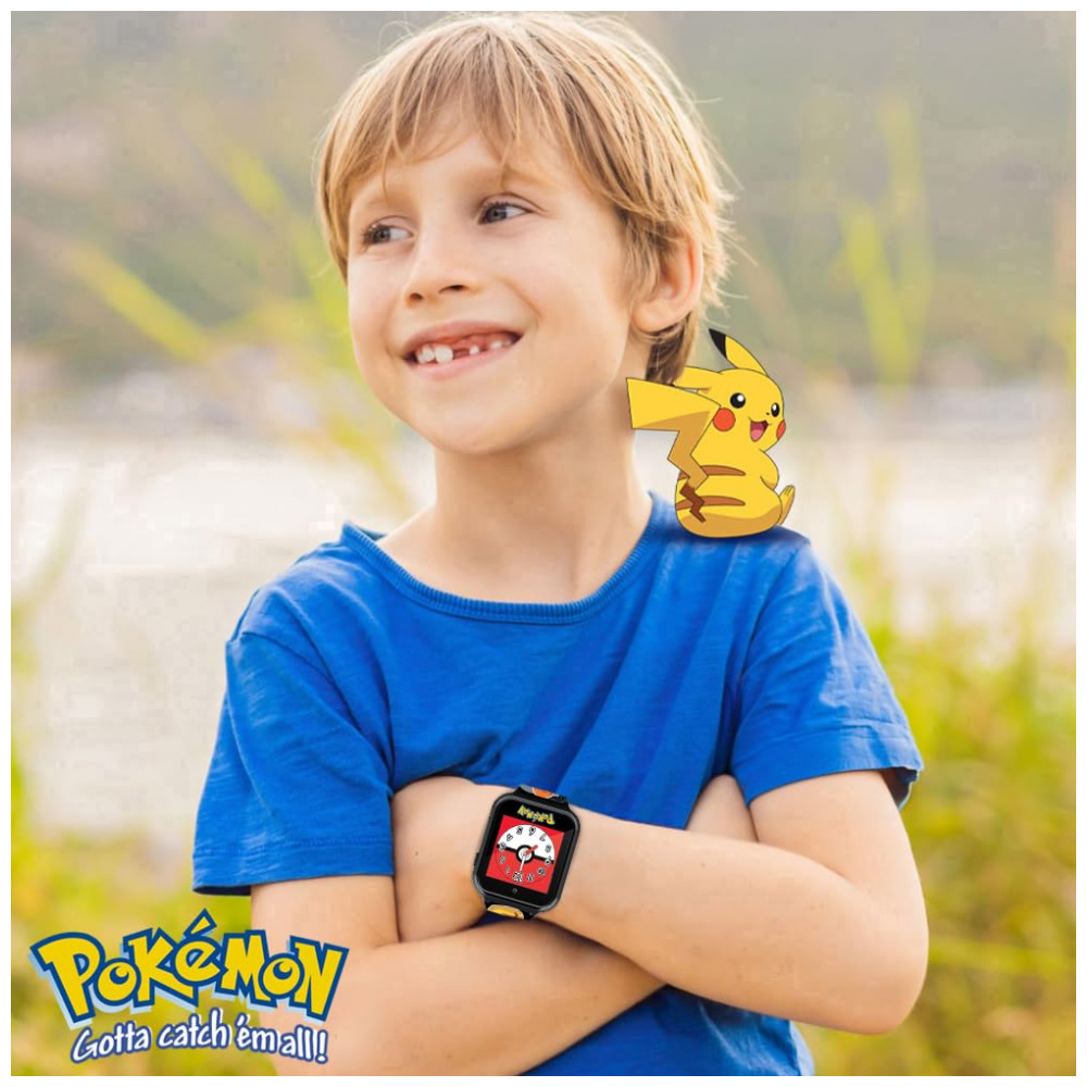 Relógio Smartwatch Infantil Pokémon Pikachu Interativo com Tela Touch Câmera e Pedômetro - Imagem 4