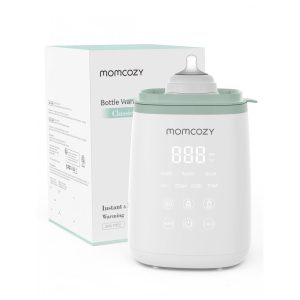 Aquecedor de Mamadeiras para Todas as Mamadeiras com Temporizador e Controle Momcozy Branco e Verde