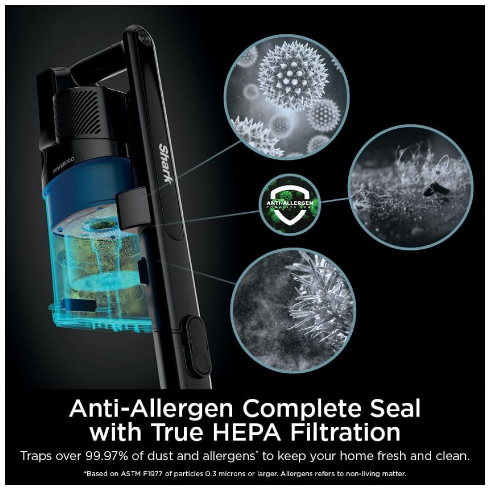 Aspirador de Pó Sem Fio Shark PowerPro Plus Essential Leve Recarregável Tecnologia FloorDetect Filtro HEPA Autonomia de até 50 Minutos Sucção Po - Imagem 9