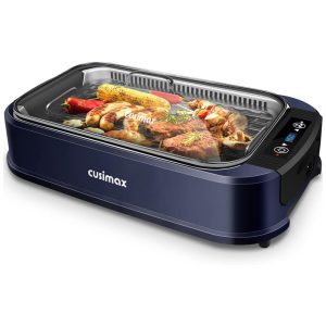 Churrasqueira Elétrica Portátil 1500W 110v CUSIMAX Azul Escuro