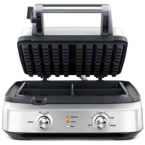 Máquina de Waffle BWM604BSS 4 Fatias Aço Inoxidável 110v BREVILLE BWM604BSSUSC Prateado