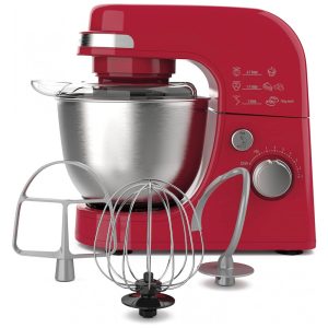 Batedeira Elétrica de Bancada 4 Litros 7 Velocidades em Aço Inoxidável 110V 300W Hamilton Beach Vermelha