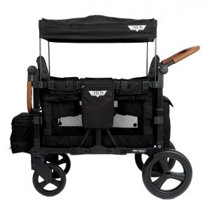 Carrinho de Passeio Dupla Keenz VYOO Preto com 5 Posições de Assento e Suspensão em 4 Rodas