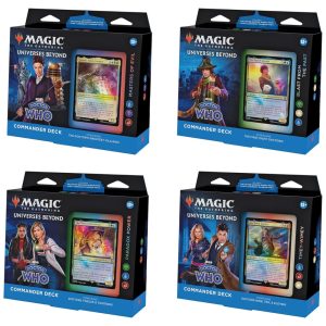 Magic The Gathering Doctor Who Commander Inclui Todos os 4 Decks para Jogadores de 13 Anos ou Mais
