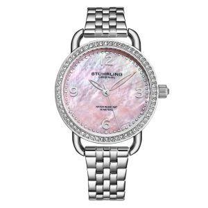 Relógio Feminino Stuhrling Symphony 3955 Quartzo 38mm Prata Clássico