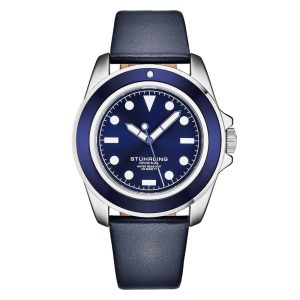 Relógio Masculino Stuhrling Luxe 4022 Automático 38mm Preto