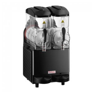 Galaxy Máquina de Bebidas Congeladas Granita Slushy Double 114L 120V com Iluminação LED