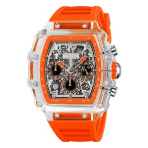 Relógio Masculino Invicta Activa X com Mostrador Esqueleto 443mm Laranja ACW2305003