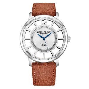 Relógio Masculino Stuhrling 388S2 Quartzo 40mm Marrom