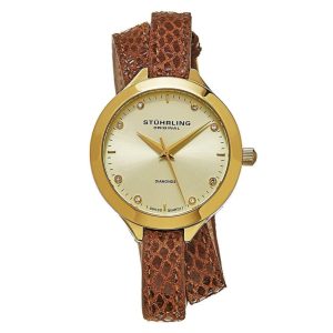 Relógio Feminino Stuhrling Vogue 624 Quartzo 38mm Marrom