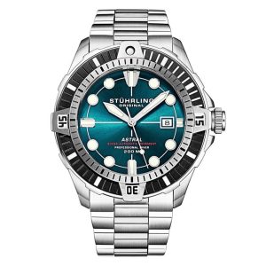 Relógio Masculino Stuhrling Astral 1005 Automático 45mm Prata