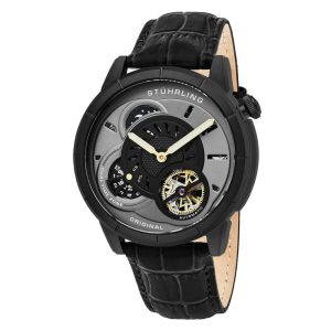 Relógio Masculino Stuhrling Tesla 686 Automático 45mm Preto