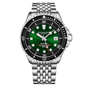 Relógio Automático Swiss Radiance 1009 42mm Verde - Stuhrling
