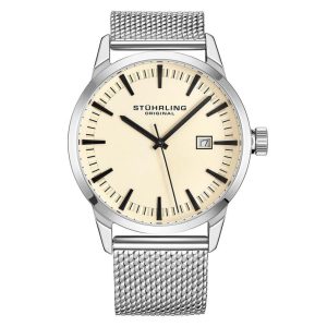 Relógio Masculino Stuhrling Ascot 555M Quartzo 42mm Prata