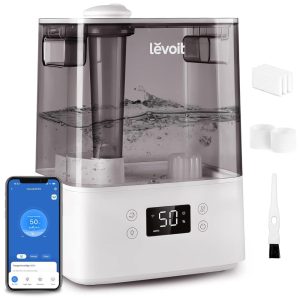 Umidificador Ultrassônico de 6L com Wi Fi e Aromaterapia e Controle de Voz Alexa 110v LEVOIT Classic 300S Branco