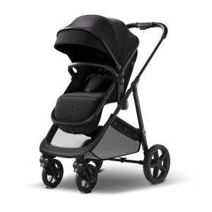 Carrinho de Bebê 2 em 1 Mompush Wiz com Assento Reversível Preto