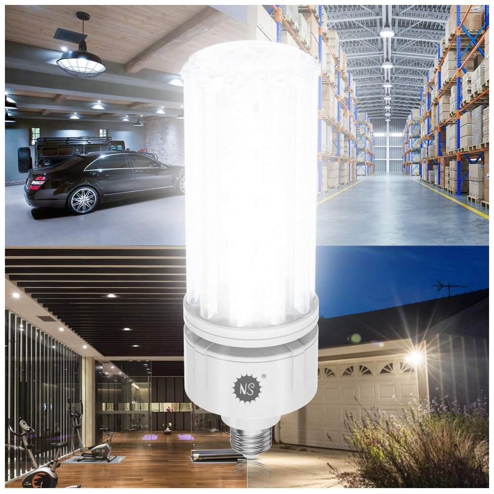 NS 100W Lâmpada LED COB Corn 5000K 16000lm Base E26/E39 para Substituição de Metal Halide HID CFL Iluminação Comercial Industrial Galpão Oficina - Imagem 6