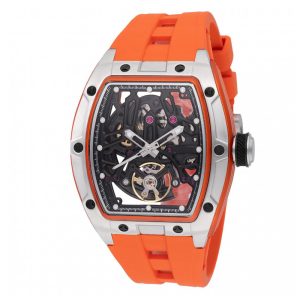 Relógio Masculino Automático Invicta S1 Rally Orberus com Mostrador Esqueleto 44mm Laranja 49033
