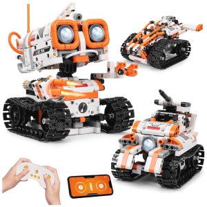Kit de Robótica STEM para Crianças de 8 a 12 Anos: Montagem de Robôs 3 em 1 com Controle Remoto por APP e Programação Projetos Científicos Kyanio