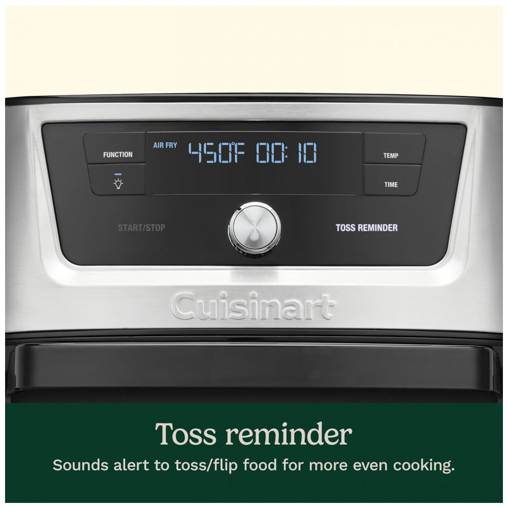 Fritadeira de Ar Cuisinart, Forno de 9 Litros com Cesto de Aço Inoxidável e 6 Programas para Assar, Cozinhar, Grelhar, Fritar, - Imagem 4