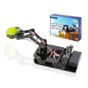 Kit Braço Robótico ACEBOTT 4 DOF com ESP32 - Controle Remoto via App Compatível com Arduino Educacional STEM para Crianças e Adultos