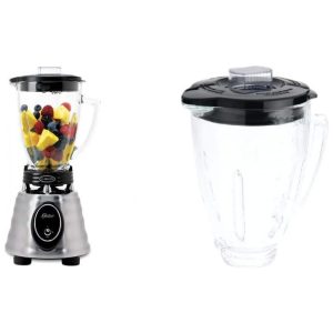 Liquidificador de Bancada 1.4L com 2 Velocidades e Jarra de Vidro 600W 110V Oster BPCT02 BA0 000 Prata