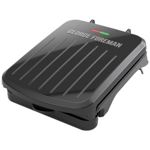 Churrasqueira Grill Elétrico serve até 2 Porções 110v GEORGE FOREMAN GRS040B Preto