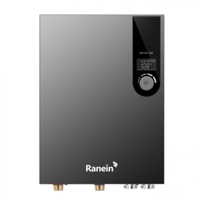 Aquecedor de Água Elétrico Tankless Ranein RE27K Cinza 27 kW 240V Display LED até 65 GPM