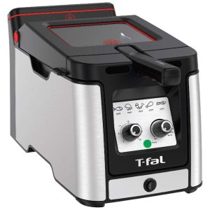 Fritadeira Elétrica Profissional 3.5L Aço Inoxidável 1800W 110V T FAL FR600D51 Prateado
