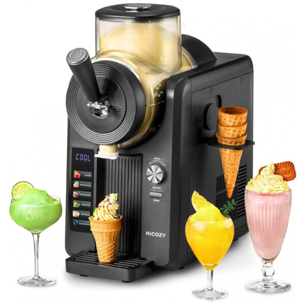 Máquina de Raspadinha HiCOZY F3 para Sorvete e Bebidas Geladas, Tecnologia Avançada, Autolimpeza, 5 Modos para Sorvete Cremoso, Frozen Alcoólico,