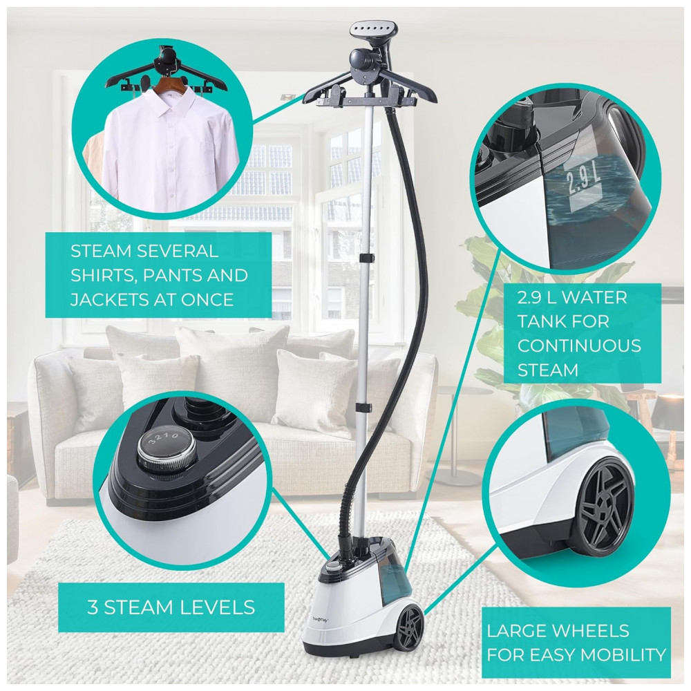 Steamer,Passadeira e Vaporizador de Roupas True Tidy Comercial Pesado 1800W para Uso Residencial e Comercial, - Imagem 4