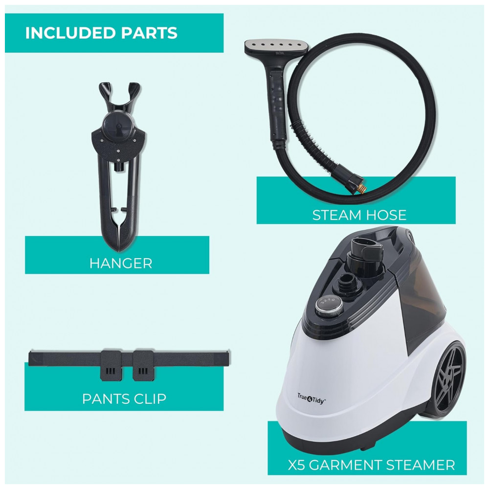 Steamer,Passadeira e Vaporizador de Roupas True Tidy Comercial Pesado 1800W para Uso Residencial e Comercial, - Imagem 8