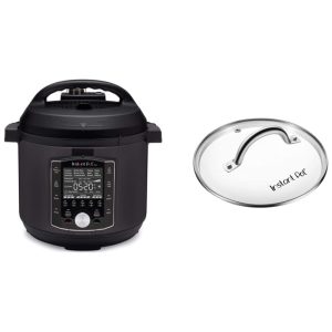 Panela de Pressão Elétrica 10 em 1 8L com Painel de LED e Tampa de Vidro 110V Instant Pot Preta