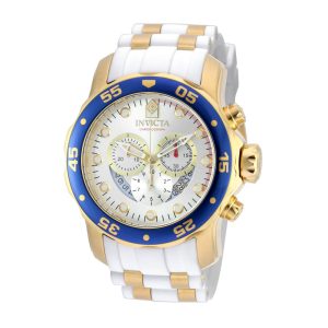 Relógio Pro SCUBA Masculino - 48mm. Ouro. Branco 20293