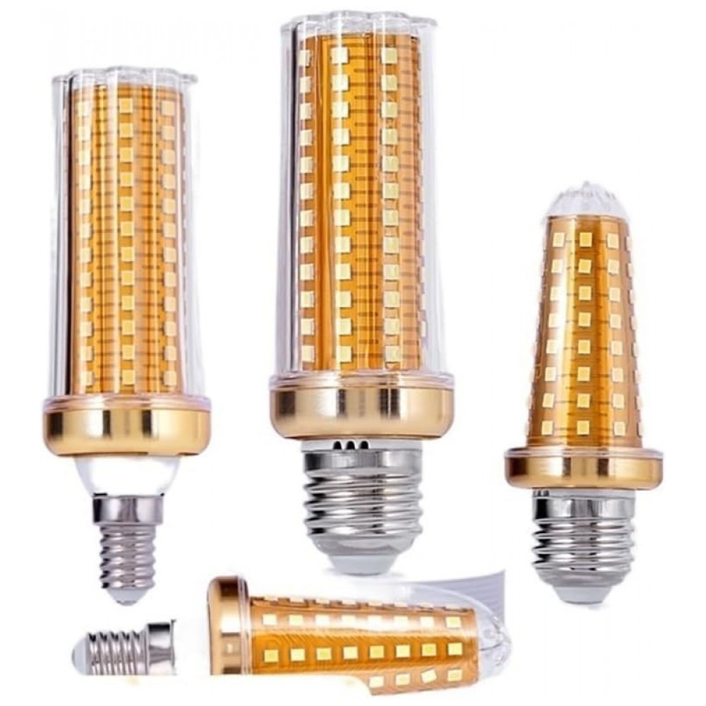 YSJX Lights Pack 20 Lâmpadas LED Corn E27/E14 18W 8500LM Luz Quente Tricolor para Casa, Pendentes e Iluminação Residencial Econômica,Generic - Imagem 2