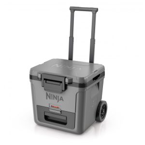 Caixa Térmica com Rodas Ninja FrostVault 28 L Cinza Ardósia Gaveta Dry Zone Isolada