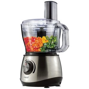 Processador de Alimentos 600W 8 Xíc Aço Inoxidável  110v BRENTWOOD SELECT FP 581 Prateado