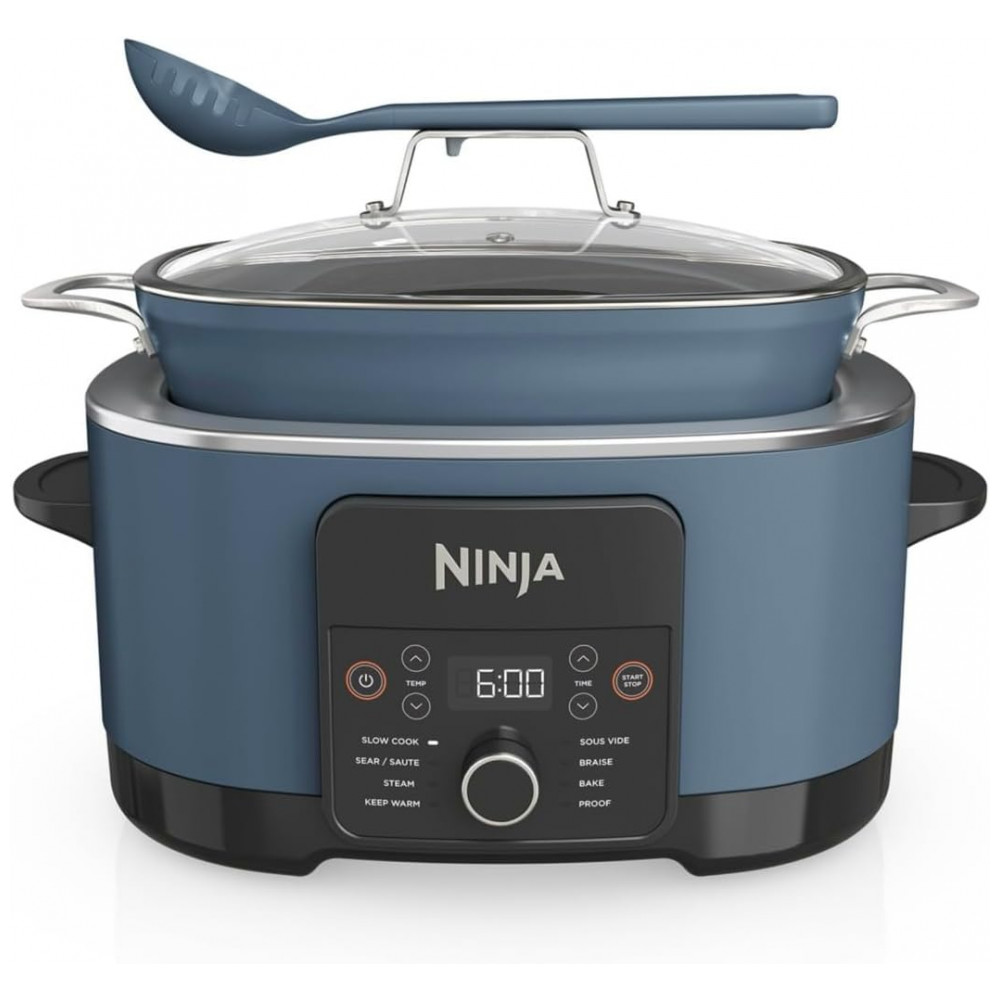 Ninja Foodi PossibleCooker PRO 805 litros MultiCooker MC1001 com 8 em 1 Cooker Lento Forno Holandês Vaporizador e Mais Tampa de Vidro com Colher