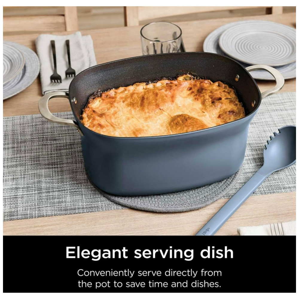 Ninja Foodi PossibleCooker PRO 805 litros MultiCooker MC1001 com 8 em 1 Cooker Lento Forno Holandês Vaporizador e Mais Tampa de Vidro com Colher - Imagem 3