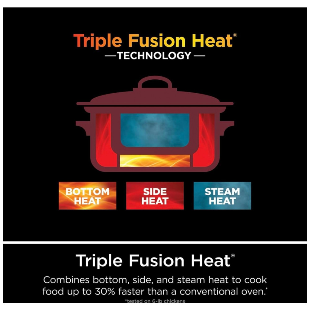 Ninja Foodi PossibleCooker PRO 805 litros MultiCooker MC1001 com 8 em 1 Cooker Lento Forno Holandês Vaporizador e Mais Tampa de Vidro com Colher - Imagem 7