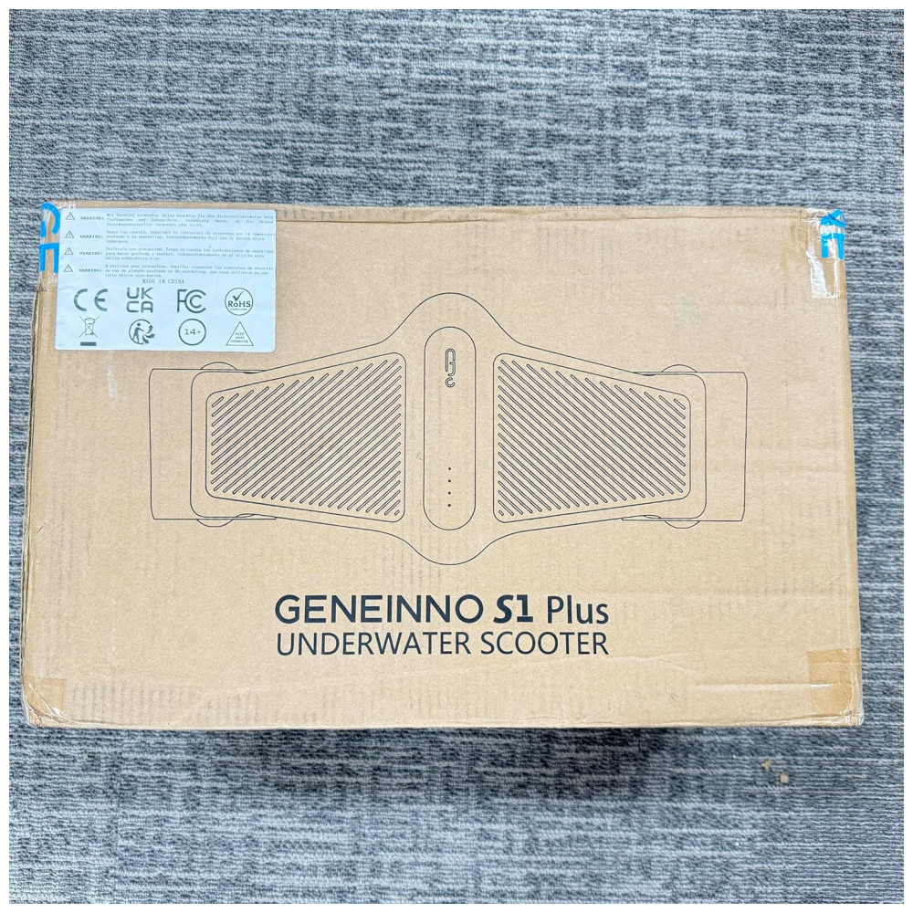 Scooter Subaquática Propulsor de Mergulho com Dupla Hélice e Suporte para Go Pro G Geneinno Laranja - Imagem 9