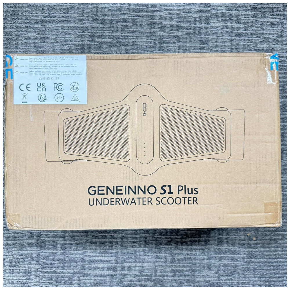 Scooter Subaquática Propulsor de Mergulho com Dupla Hélice e Suporte para Go Pro G Geneinno Laranja - Imagem 10