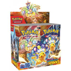 Box Booster Pokémon TCG Scarlet & Violet Surging Sparks com 36 boosters mais de 250 cartas ex ACE SPEC e artes especiais