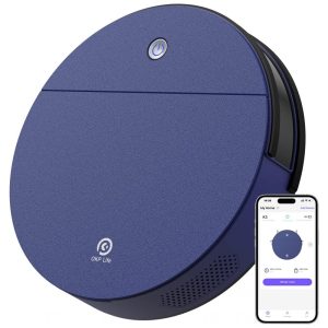 Aspirador de Pó Robô OKP K3 com Auto Carregamento e Sucção Forte 2000PA 110V Azul